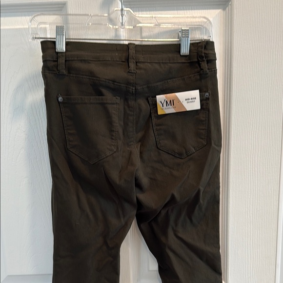YMI Small Green Skinny Jeans Mid-Rise Stretch Jeggings - Picture 7 of 14